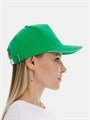 Бейсболка Long Beach, ярко-зеленая с белым 6538.92