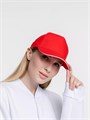 Бейсболка Classic, красная с белым кантом 15848.50