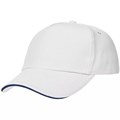 Бейсболка Classic, белая с темно-синим кантом 15848.60