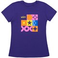 Футболка женская T-bolka Lady, фиолетовая 1878.77