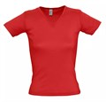 Футболка женская Lady 220 с V-образным вырезом, красная 1874.50