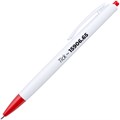 Ручка шариковая Tick, белая с красным 15906.65