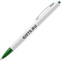 Ручка шариковая Tick, белая с зеленым 15906.69
