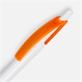 Ручка шариковая Bento, белая с оранжевым 4708.62