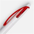 Ручка шариковая Bento, белая с красным 4708.65