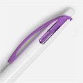 Ручка шариковая Bento, белая с фиолетовым 4708.67