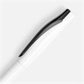 Ручка шариковая Pin, белая с черным 5522.63