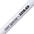 Ручка шариковая Hint Special, белая с черным 3318.63