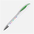 Ручка шариковая Nave, белая с зеленым 20030.69