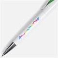 Ручка шариковая Nave, белая с зеленым 20030.69