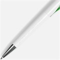 Ручка шариковая Nave, белая с зеленым 20030.69