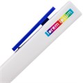Ручка шариковая Swiper SQ, белая с синим 17522.64