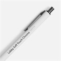 Ручка шариковая Lobby Soft Touch Chrome, белая 18323.60