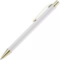 Ручка шариковая Lobby Soft Touch Gold, белая 18324.60