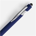 Ручка шариковая Pointer Soft Touch со стилусом, темно-синяя 16426.40