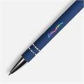Ручка шариковая Pointer Soft Touch со стилусом, темно-синяя 16426.40