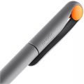 Ручка шариковая Prodir DS1 TMM Dot, серая с оранжевым 3425.12