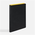 Ежедневник Doppio, недатированный, черный с желтым 26022.38