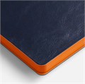 Ежедневник Doppio, недатированный, синий с оранжевым 26022.42