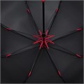 Зонт-трость Hidecolor с цветными спицами, черный с красным 18579.50