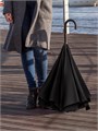 Зонт наоборот Style, трость, черный 15981.30