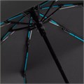 Зонт складной AOC Mini с цветными спицами, бирюзовый 64715.14