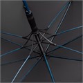 Зонт-трость с цветными спицами Color Style, синий с черной ручкой 64716.40