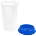 Стакан с крышкой Color Cap White, белый с синим 20997.40