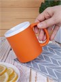 Кружка StopSpot с покрытием софт-тач, оранжевая 19003.20