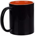 Кружка-хамелеон On Display, глянцевая, черная с оранжевым 22407.20