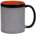 Кружка-хамелеон On Display, глянцевая, черная с оранжевым 22407.20