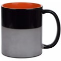 Кружка-хамелеон On Display, глянцевая, черная с оранжевым 22407.20