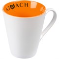 Кружка New Bell матовая, белая с оранжевым 64811.20