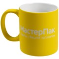 Кружка Promo Soft с покрытием софт-тач, желтая 14654.80