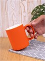 Кружка Promo Soft с покрытием софт-тач, оранжевая 14654.20