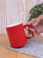 Кружка Promo Soft с покрытием софт-тач, ярко-красная 14654.50