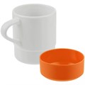Кружка с силиконовой подставкой Protege, оранжевая 12892.20