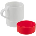 Кружка с силиконовой подставкой Protege, красная 12892.50