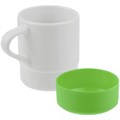 Кружка с силиконовой подставкой Protege, зеленое яблоко 12892.91