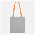 Шопер B4, серый с оранжевыми ручками 19214.11