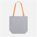 Шопер B5, серый с оранжевыми ручками 19215.11