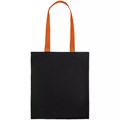 Холщовая сумка BrighTone, черная с оранжевыми ручками 10766.32
