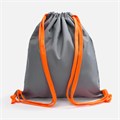 Рюкзак B3, серый с оранжевыми лямками 19217.11