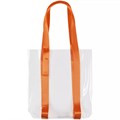 Шопер Clear Fest, прозрачный с оранжевыми ручками 15365.20