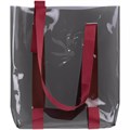 Шопер Clear Fest, прозрачный серый с красными ручками 15365.51