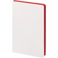 Ежедневник Duplex, недатированный, белый с красным 15059.56