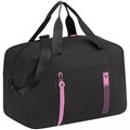Сумка дорожная Compact Neon, черная с розовым 16863.34