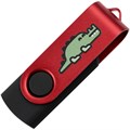 Флешка Twist Color, черная с красным, 8 Гб 7537.35.8Гб